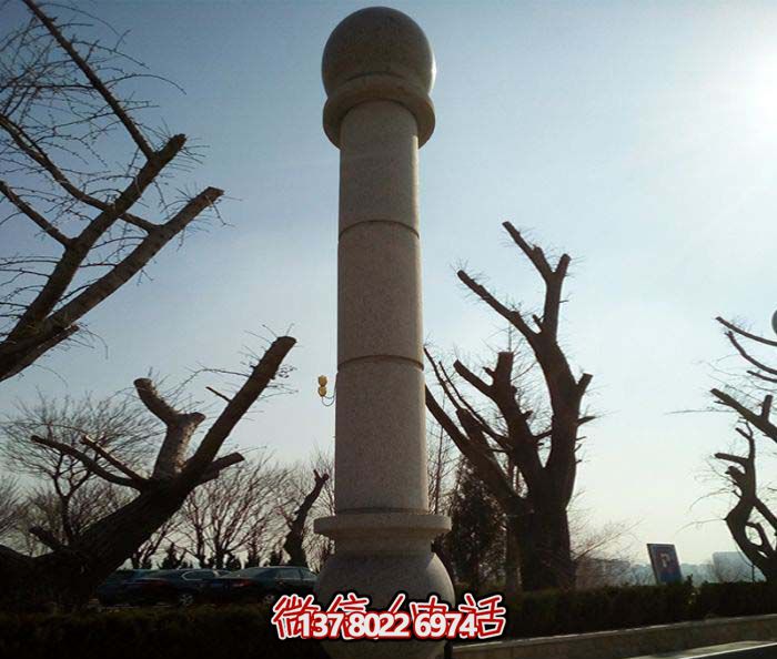 絢麗多彩的大理石雕塑石柱，打造優(yōu)雅秀美的廣場(chǎng)景觀