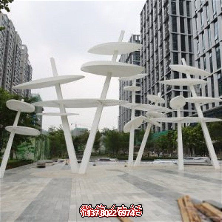 不銹鋼大型樹葉雕塑，為你的戶外景觀創造獨特的創意