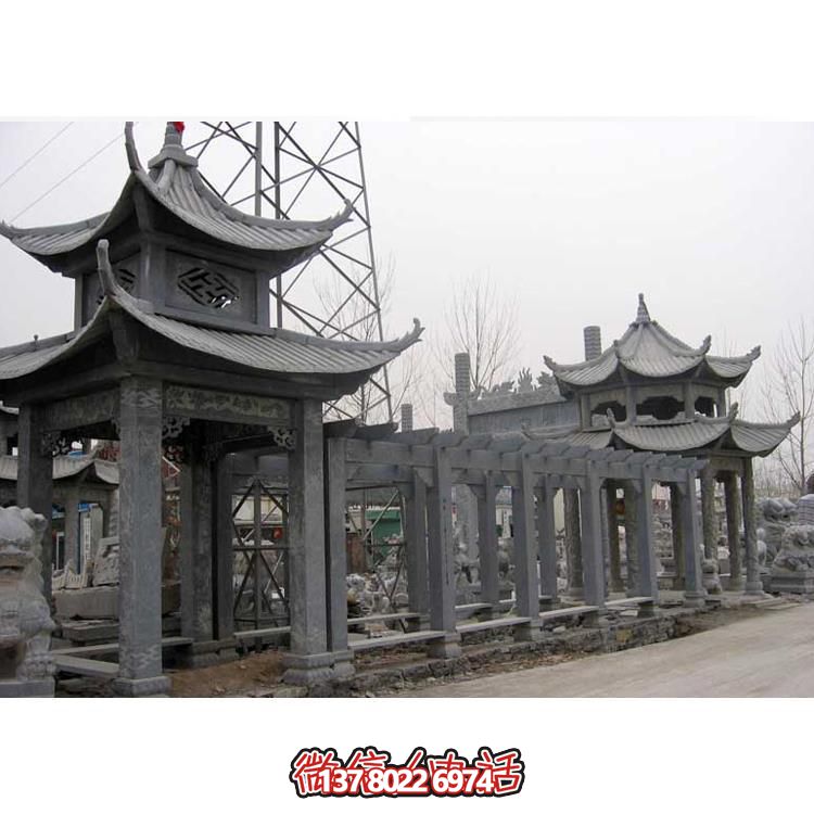 精美石雕，時尚的大理石長廊營造絕美的戶外公園雕塑