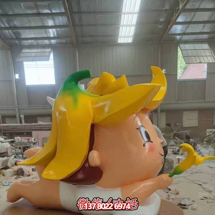 玻璃鋼戶外裝飾擺件，精致美觀、趣味卡通人物景觀