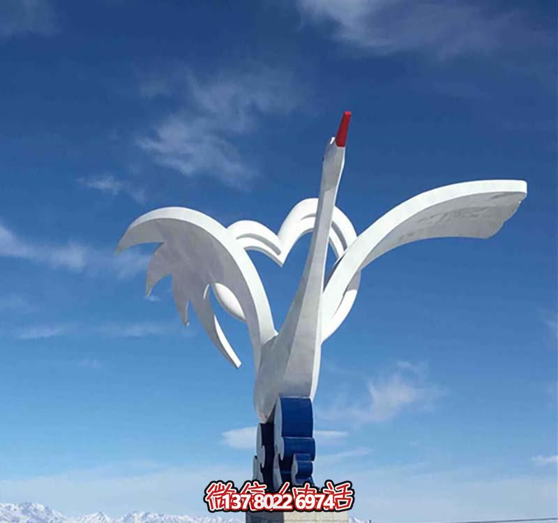 不銹鋼愛心鶴雕塑,點(diǎn)亮廣場創(chuàng)意之美 不銹鋼愛心鶴雕塑,點(diǎn)亮廣場創(chuàng)意之美
