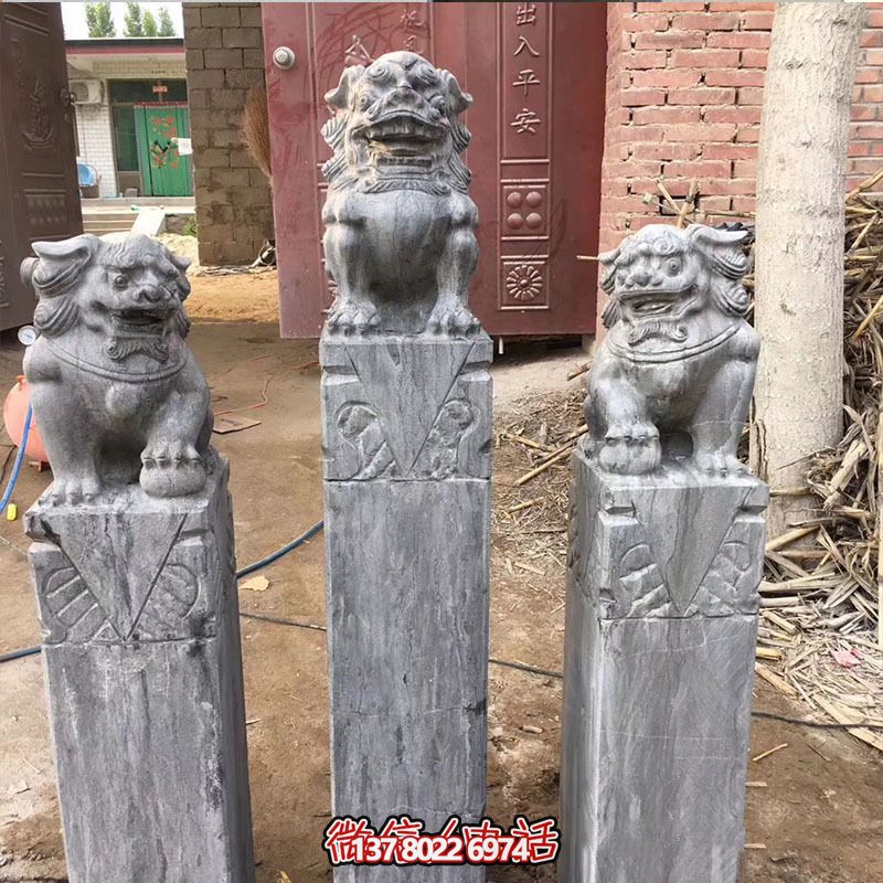 經(jīng)典仿古石獅子拴馬柱擺件,點(diǎn)綴園林 經(jīng)典仿古石獅子拴馬柱擺件,點(diǎn)綴園林