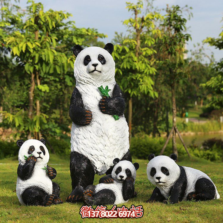 玻璃鋼仿真熊貓，讓動(dòng)物園的動(dòng)物更加生動(dòng)