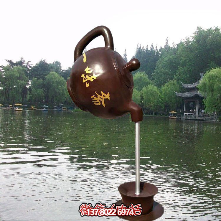 大型仿銅玻璃鋼懸空流水擺件，點綴園林景觀