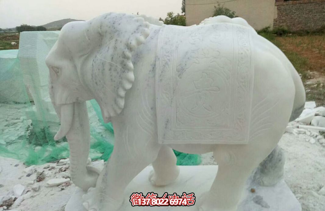 經(jīng)典漢白玉大象雕塑,戶外空間創(chuàng)意裝飾 經(jīng)典漢白玉大象雕塑,戶外空間創(chuàng)意裝飾
