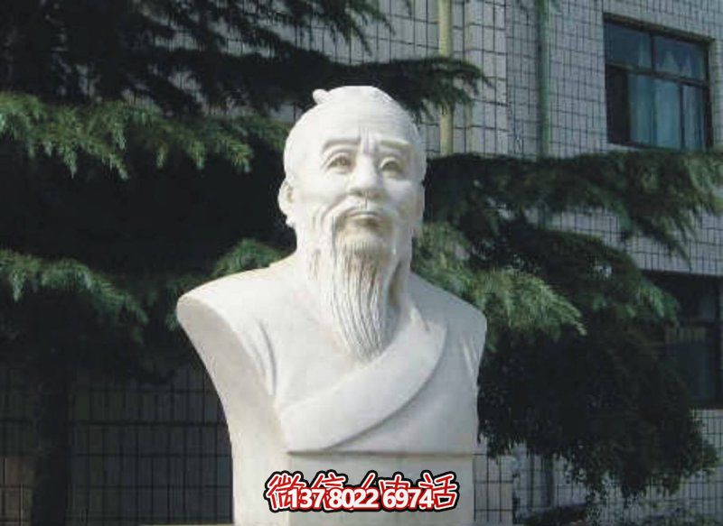 大理石扁鵲頭像石雕醫(yī)學院扁鵲雕塑 大理石扁鵲頭像石雕醫(yī)學院扁鵲雕塑