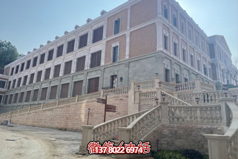 華為歐式石材欄桿項目